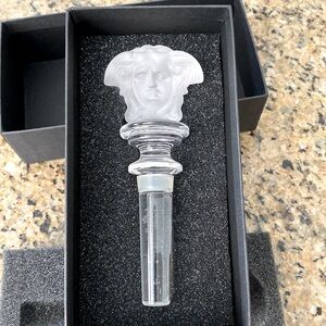 Versace Rosenthal Medusa Crystal Wine Stopper